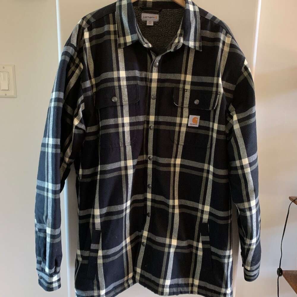 Carhartt Heavy Duty Flannel & Fleece Lined Shaket / Jacket - NWOT Size 3XLT